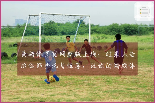 易游体育官网新版上线，过来人告诉你那些坑与惊喜，让你的游戏体验更顺畅
