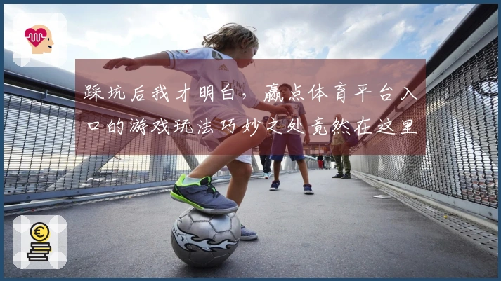 踩坑后我才明白，赢点体育平台入口的游戏玩法巧妙之处竟然在这里！